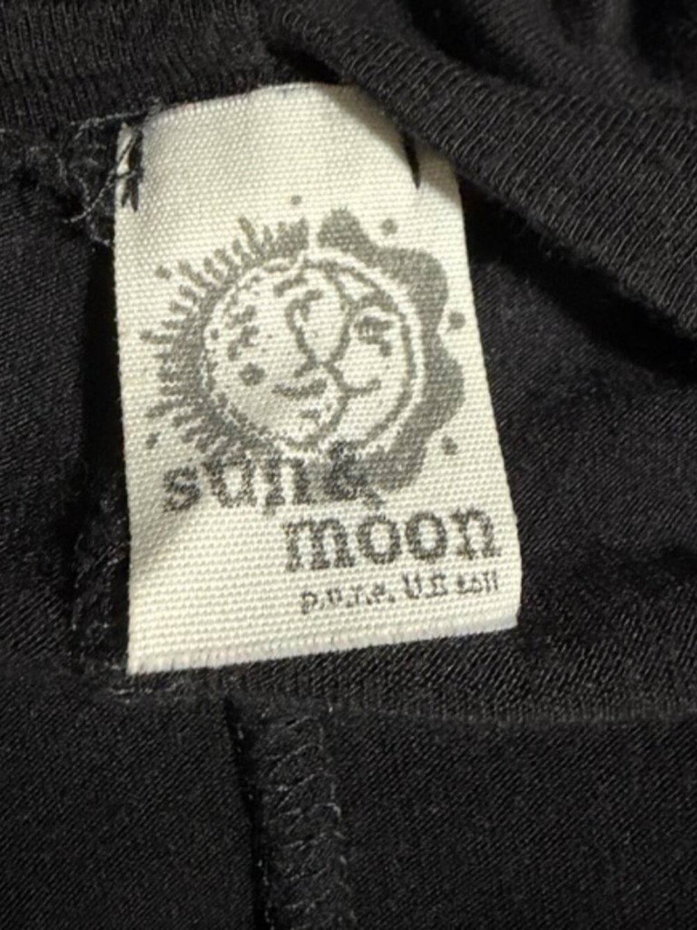 Sun n Moon Boho Embroidered Tunic Top Black Multicolor Size M - Picture 8 of 9